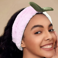 MOMISY Spa Headband for Women, Washable Facial Band, Elastic Hair Band, Makeup Wrap (PeachPink, Free)