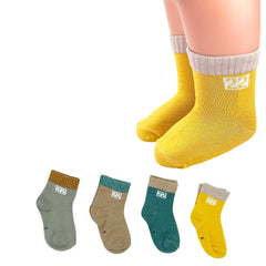 MOMISY 5 Pairs Baby Kids Girl Boys Tube Socks Toddlers Comfortable Ankel Length gifts (Mesh Number, 6 to 12 Months)