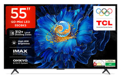 TCL 139 cm (55 inches) 4K Ultra HD Smart QD-Mini LED Google TV 55C6KS