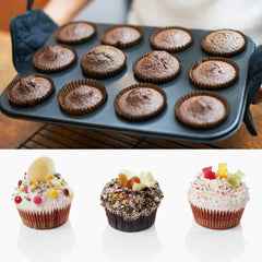 Syga Muffin Cup Cake Tray for 12 Muffins Bakeware