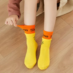 MOMISY 5 Pairs Baby kids Girl Boys Toddlers InfantmCotton Stretch Baby Socks (IN, Age, 1 Year, 3 Years, Star Shine)