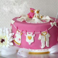 SYGA Baby Clothes Shape Silicone Chocolate Fondant Biscuit Molud Cake Decorating Baking Mould