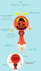 SYGA Rattle Drum - with Lights and Music Early Education Toy_CaterPillarDesign