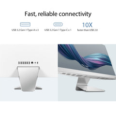 ASUS A3402, 23.8" FHD, 13th Gen, Intel Core i5-1335U, All-in-One PC (8GB RAM/512GB SSD/Windows 11/Office 2021/White/5.4 Kg) with Wireless White Keyboard & Mouse, 3 Years Warranty, A3402WVA-WPC004WS