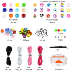 SYGA Beads for Kids Crafts Children's Jewelry Making Kit DIY Bracelets Necklace Hairband and Rings Craft Kits Birthday for 4, 5, 6, 7-Year-Old Little Girls-Multicolor (DIYBeadsSet-30)