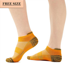 MOMISY Unisex Cotton Blend, Low-Cut Liner Ankle Socks, Pack of 5, Multicolour, Free Size (IN, Alpha, Free Size, Liner B)