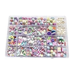 SYGA Beads for Kids Crafts Children's Jewelry Making Kit DIY Bracelets Necklace Hairband and Rings Craft Kits Birthday for 4, 5, 6, 7-Year-Old Little Girls-Multicolor (DIYBeadsSet-12)