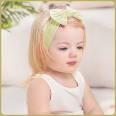 SYGA Baby Headband Velvet Bow Shape Stretchable Hairband Suitable for Newborn Infant Toddler Kids 0-3 Year (Black)