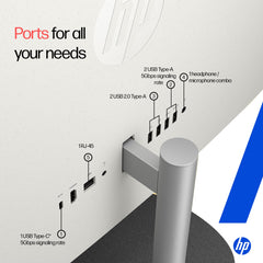 HP All-in-One, Intel Core Ultra 7 155U (16GB DDR5,1TB SSD) IPS, 300 nits, Touch, Anti-Glare, FHD, 27inch(68.6cm), Win11, M365*, Shell White, 6.72kg, FHD IR tilt Camera w/Privacy shuttter, 27-cr1418in