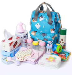 SYGA Diaper Bag Mother Bag Multi-Function Nappy Backpack Bag Organizer for Travel Diaper Bag (Blue)