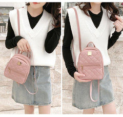 SYGA Women's Embroidered Small Backpack One Piece Drop Shipping Fashionable Ladies Backpack white