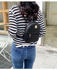 SYGA Women's Embroidered Small Backpack One Piece Drop Shipping Fashionable Ladies Backpack white