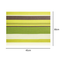 SYGA Set of 4 Coffee Cup Design Washable Table Mats, Place Mat(Green)
