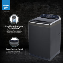 Voltas Beko, A Tata Product 9 Kg 5 Star Fully-Automatic Top Loading Washing Machine with Anti-Bacterial wash Technology (WTL9006UEAH / OBS3060, Dark Grey, Inbuilt Heater)