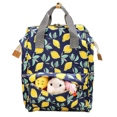 SYGA Diaper Bag Mother Bag Multi-Function Nappy Backpack Bag Organizer for Travel Diaper Bag (Yellow Lemon)