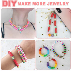 SYGA Beads for Kids Crafts Children's Jewelry Making Kit DIY Bracelets Necklace Hairband and Rings Craft Kits Birthday for 4, 5, 6, 7-Year-Old Little Girls-Multicolor (DIYBeadsSet-35)