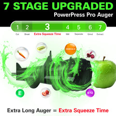 Hamilton Beach Professional Cold Press Slow Juicer with FREE Sorbet Attachment, Smart PurePress Technology, Slow Juicer for Fruits & Vegetables