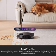 Eureka NER710 2-in-1 Robot Vacuum & Mop with 8000Pa suction, 5th-Gen LDS laser navigation, multi-floor mapping, 180-min runtime, 3-in-1 cleaning for pet hair, carpets & hard floors, App/Alexa support.