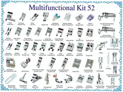 SYGA Home Professional Sewing Machine Presser Feet Kit (Set Of 32 Silver)