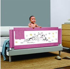 SYGA 1.5 Meter Animal Print Baby Safety Bed Rail_Pink