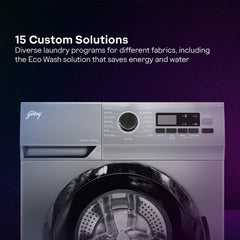 Godrej 6 Kg Eco-Wash With Steam Wash Fully-Automatic Front Load Washing Machine (2024 Model, WFEON ARG 6010 5.0, Silver Stream)