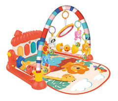 Syga Baby Play Gym Kick & Play Piano with Lights and Music - Red