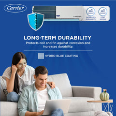 Carrier 1 Ton 3 Star AI Flexicool Inverter Split AC (Copper, Convertible 6-in-1 Cooling,Dual Filtration with HD & PM 2.5 Filter, Auto Cleanser, ESTER NEO+ Exi, CAI12ER3R34F0,White)