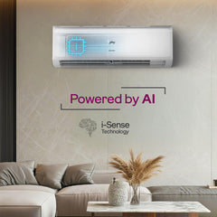 Godrej 1.5 Ton 3 Star, 5 Years Comprehensive Warranty, AI Powered, 5-In-1 Convertible Cooling, Inverter Split AC (Copper, 2025 Model, Heavy duty cooling at 52 °C, AC1.5T EI 18P3T WZT 3S, White)