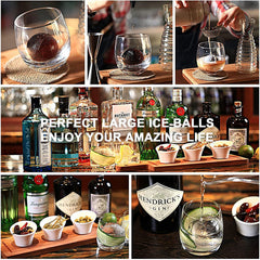 SYGA Ice Cube Trays?Ice Cube Mold, Suitable for Iced Vodka, Whiskey, Scotch Whiskey, Cocktail, Tequila and Other Mixed Drinks