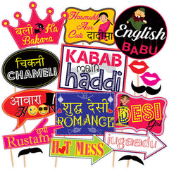 SYGA Set of 16 Funny Wedding Party Photo Booth Props