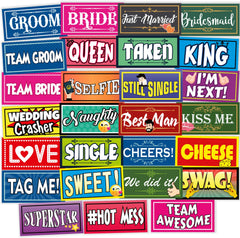 SYGA Set of 27 Wedding Ceremony Party Props, Pre Wedding Party Props, Suitable Props for Wedding Theme Party Photo Booth Props