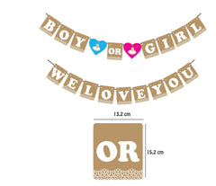 SYGA"Boy or Girl We Love You" for Baby Shower Party and Maternity Shoot