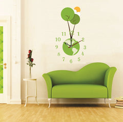 SYGA Royal Earth Theme Wall Stickers Clock_15
