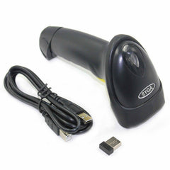 Syga Wireless Barcode Scanner 10 Meter Wireless Range With Storage