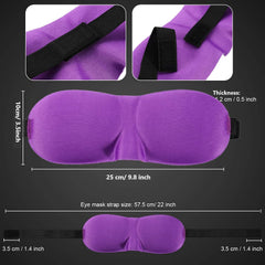 SYGA 3D Breathable Sleep Mask Eye Mask for Sleeping Nose Blindfold Travel Night Blackout Eyeshade for Men Women, Contoured Eyemask with Adjustable Fastener Tape Strap (Leopard, Free Size)