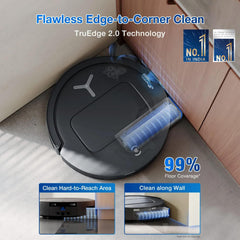 ECOVACS DEEBOT T80 Omni 2 in 1 Robot Vacuum Cleaner & Mop, 2025 New Launch, 18000 Pa, 6400 mAh Battery, OZMO Roller Real-Time Mop Washing, Self-Emptying, Hot Air Drying, AI ReMop 2.0, ZeroTangle 3.0