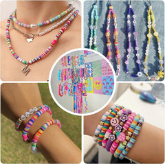 SYGA Beads for Kids Crafts Children's Jewelry Making Kit DIY Bracelets Necklace Hairband and Rings Craft Kits Birthday for 4, 5, 6, 7-Year-Old Little Girls-Multicolor (DIYBeadsSet-31)