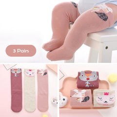 SYGA Baby Spring And Autumn Combed Cotton Long Tube Knee-High Baby Socks Autumn And Winter 9M - 24M