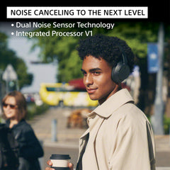 Sony WH-CH720N Active Noise Cancellation Wireless Bluetooth Over Ear Headphones with Mic, Adaptive Sound Control, Quick Charge, Up to 35Hrs Battery, Customized EQ- Black