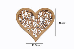 SYGA Heart Scrapbook Decorative Wood Craft Items