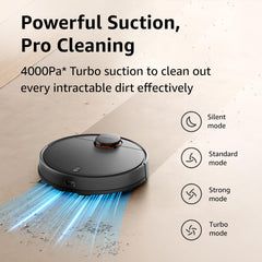 XIAOMI Robot Vacuum Cleaner S10 for Home|4000 Pa Powerful Suction|Advanced Laser Navigation|Multiple Map Memory| Floor Cleaner Machine for Home|1 Year Warranty|2024 New Launch