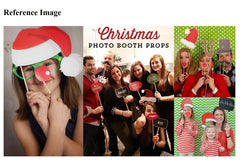 SYGA Set of 31 Christmas Party Photo Booth Props Christmas Party Decoration Craft Item