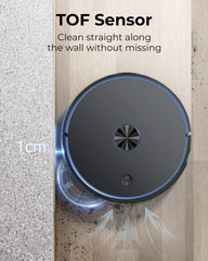 Laresar L6 Pro Robotic Vacuum Cleaner&Mop Combo-Auto Dirt Disposal,App Control,Works With Alexa,Lidar Navigation Smart Mapping,3000Pa Suction For Pet Hair,Floor,Carpet (1 Year Warranty)-Black,6 Hours