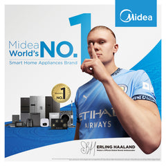 Midea M7 Evo Robotic Vacuum Cleaner | 8000Pa Suction| BLDC Motor | Wet & Dry| 5200 mAH |30 Set of sensors | WiFi & Alexa Control