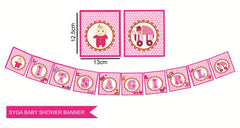 SYGA Baby Shower Party Decorative Banner with Photo Booth Props