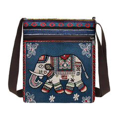 SYGA Women's Jacquard Cloth Material With Butterfly Pattern, Sling Bag