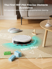 Lefant M210 Robot Vacuum Cleaner, 2200Pa Strong Suction, 7.8cm Thin 28cm Dia, Automatic Self-Charging Small Robotic Vacuums, 2.4G Wi-Fi/App/Alexa Control, Ideal for All Hard Floors
