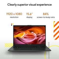 ASUS Vivobook Go 15, 7000 Series, AMD Ryzen 3 7320U, 8 GB RAM, 512GB SSD, FHD, Anti-Glare, 15.6", 39.6 cm, Windows 11 Home, M365 Basic(1yr)* Office24, Mixed Black, 1.63 kg, E1504FA-BQ2322WS, Laptop