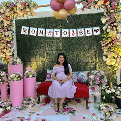 SYGA Mom to Be Banner for Baby Shower Decorative Party Photo Props Banner