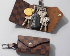 SYGA Car Key Bag Creative Style Car Zipper Fashion Protective Case for Men and Women(VCHEX-Brown-Style-1)